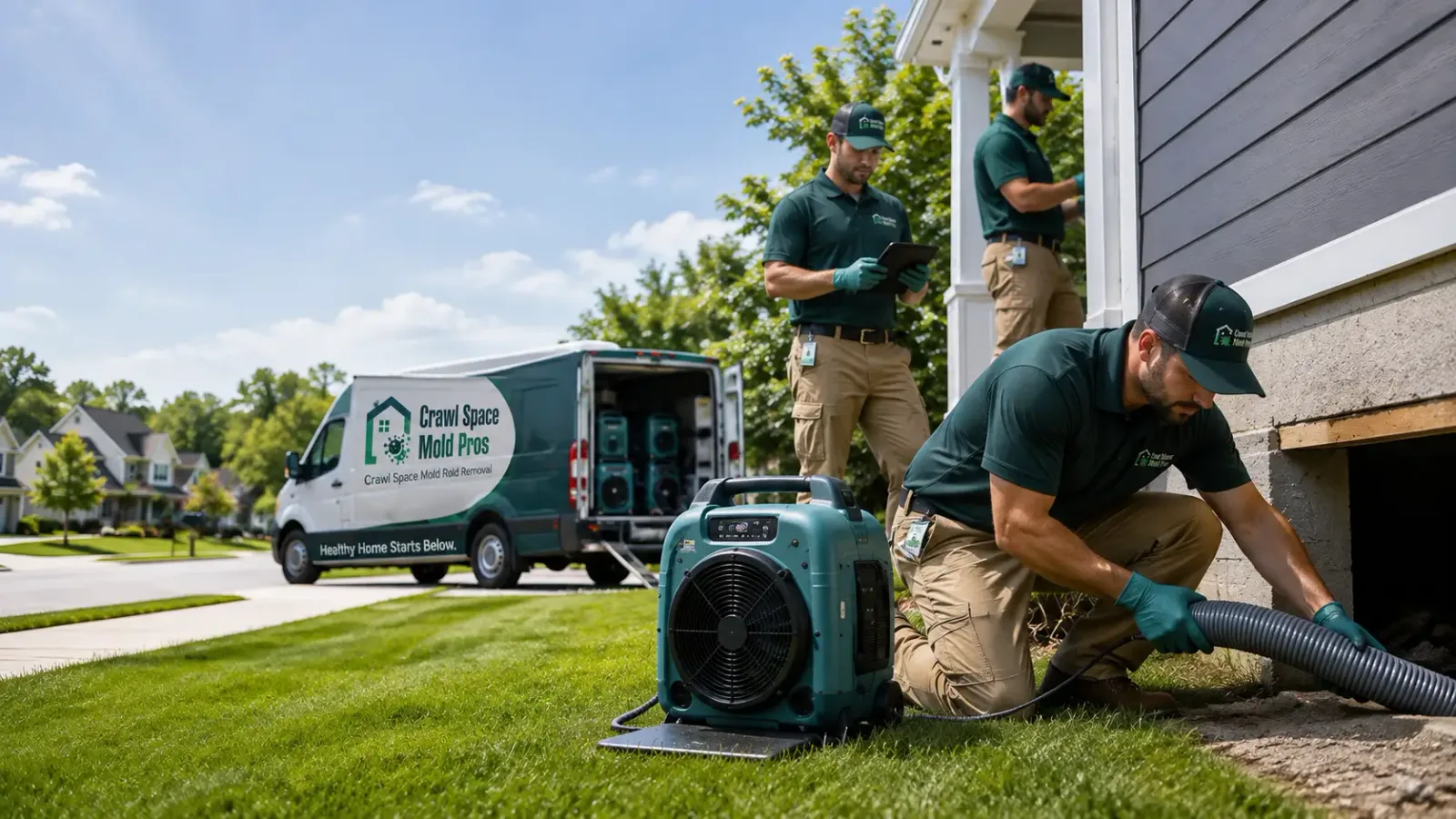 Crawl Space Mold Removal in New Sharon, IA